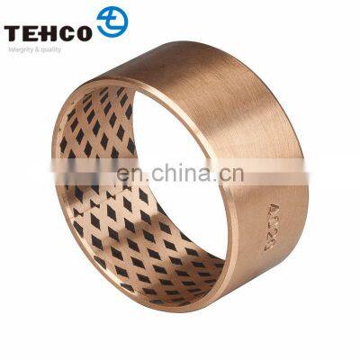 TCB905 Automobiles Tractors Construction Machine High Quality Wrapped Bronze Bushing with Diamond Oil Sockets and Graphite