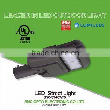 60w led street light with photocell, outdoor led led street lamp, ul 60 watt street light led