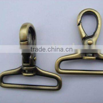 Metal swivel bolt snap for handbag