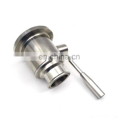 1.4404/1.4301 Hygienic Stainless Steel Sanitary Tri Clamp Tank Bottom SS pipeline Ball Valve