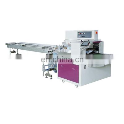 Foshan Factory Pillow Bag Lettuce Wrapping Flow Fruit Vegetable Wrapping Equipment Down paper Sticky Food Packing Machine