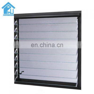 aluminum frame jalousie window for house louver glass window