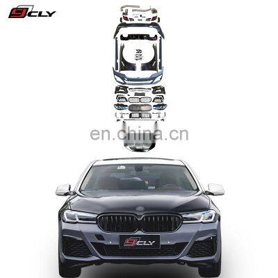 Ukiss Car bumper For BMW 5 Series F10 F18 Facelift 2022 G30 MT Car Grille Fenders Hood Side skirt Diffuser headlights taillights