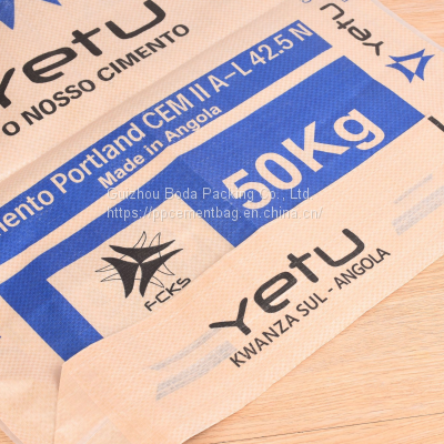 Recyclable 25kg 50kg cement bag price/polypropylene 50kg cement bag price with kraft paper