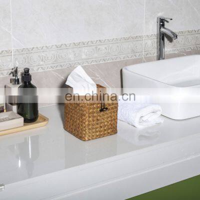 HBK Handmade Natural Seagrass Rattan Tissue Box Cover for Office and Bedroom photo-5