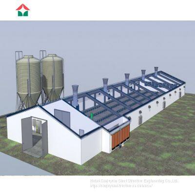Prefabricated Steel Structure Automatic Temperature Control Metal Chicken House Layer photo-4