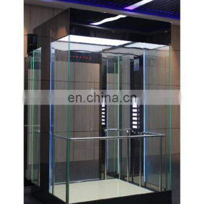 Elevator Safety Lift Panoramic Glass Large Capacity Titanium Stainless Steel Passenger Elevator Best Choice Residential Home