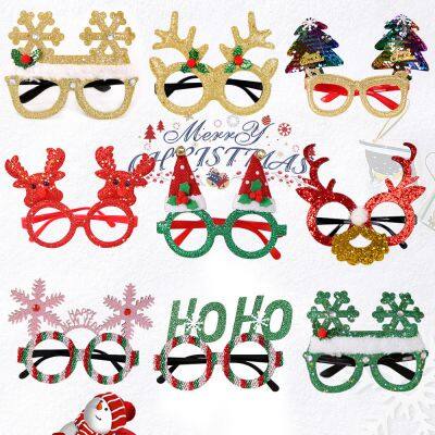 Decoraciones navide?as originales: gafas de Santa Claus y árbol, para fiestas de oficina y celebraciones navide?as. Gafas de pan de jengibre para regalos navide?os. Feliz Navidad