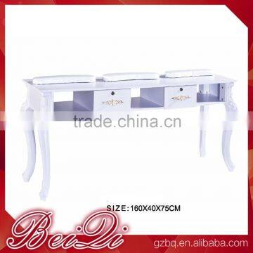 Classic European Style Manicure Table Beauty wood nail salon furniture table Manicure Table