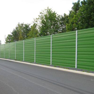 Top Cambered Acrylic and PVC Acoustic Insulation Panels Arc-Shape Construction Noise Reduction Fencing for Pump Stations