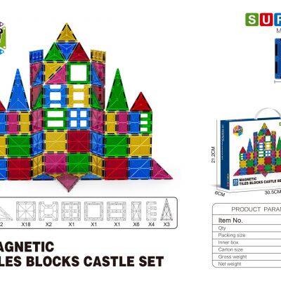 creative magnetic tiles‌ magnetic building blocks for kids