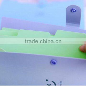A4 Colorful Pvc Tab File Expanding File Folder With Button and 5 Pockets Very Suitable for Personal Work Supplier's Choice photo-4