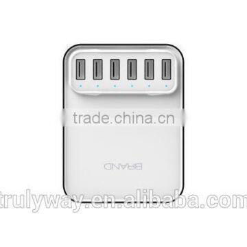 Trulyway 40W 6-USB Port Desktop USB Charger for Iphone, Ipad, Samsung Galaxy S6/S6 Edge,M9 and More photo-3