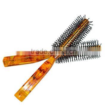 High quality plastic bristle hair brush wholesale tortoise