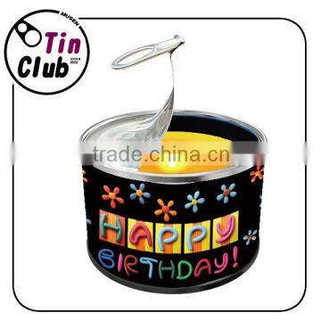 Beautiful Aluminum Candle Tin