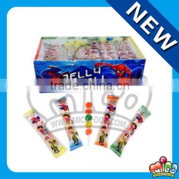 spiderman jelly fruit balls lollipop