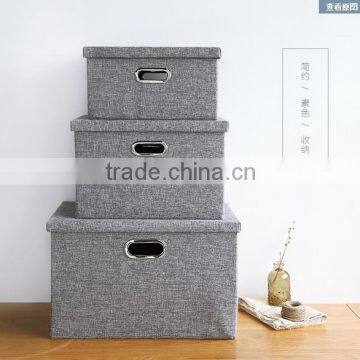 Simple Cotton Sundries Closet Clothing Storage Boxes Organizer Box
