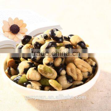 fried coated black soya beans snack food