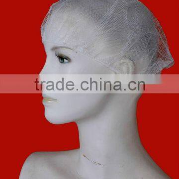 nylon elastic white hairnet stockinet polyester mesh caps 18" 19" 21" 24" 28"