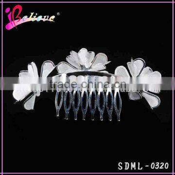 Silver Decorative Hair Accessories Women Hair Jewelry Wedding Hair Comb photo-2