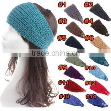 Best Selling Plain Wool Knitted Women Fashion Headband
