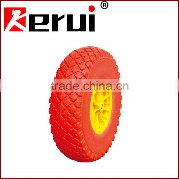 Pu foam wheel 400-8 wheelbarrow tubeless wheel puncture free tire 400-8