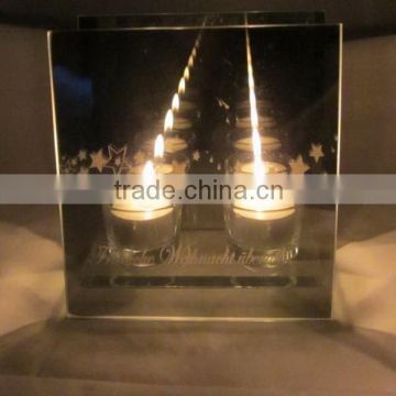 2015 endless light infinity mirror 2 candle holder