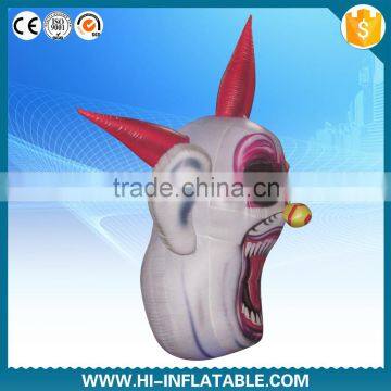 customized inflatable halloween scary clown masks for halloween decoration