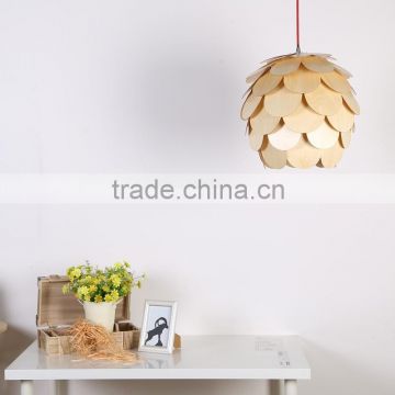 Modern Fancy design wooden pendant light for home/hotel JK-8005B-32 LED pendant light