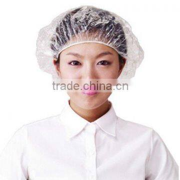 Waterproof Disposable PE/CPE/PVC Shower Cap with FDA,CE Certificates