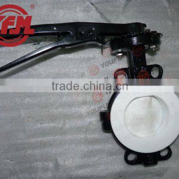 Full bore PTFE lined wafer Butterfly Valve dn200