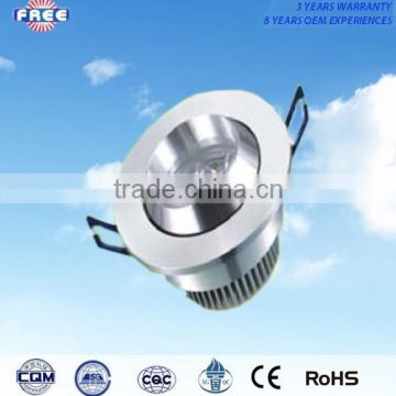 3w LED ceiling lamp spares parts aluminum alloy round power-saving,used for shopping mall,supermarket,hotel,high-grade household