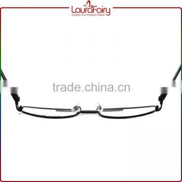 Laura Fairy Black Spring Temple Double Bridge Gentleman Optical Glasses Frame