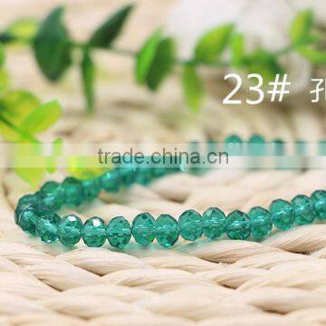 Lake Green 2mm to 12mm 64 Colors Wholesales Factory Price Loose Crystal Facted Roundelles Glass Beads for Jewelry Cheapest