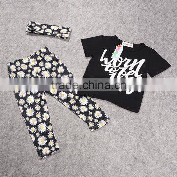 2016 Factory New Arrival Summer Child Clothes for 2 Pieces Fashion Baby Clothing Set Wholesale Casual Kids Clothes (ulik-SC082) photo-2