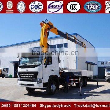 HOWOA7 10Ton Knuckle Boom Crane