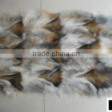 100% Genuine Patched Fox Fur Plates for Home Decoration photo-2