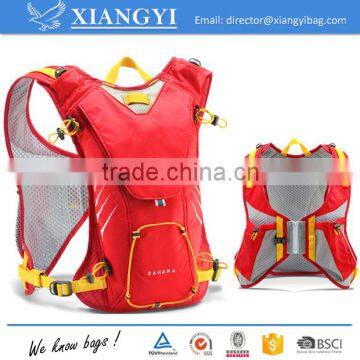 Professional humanized design outdoor bike backpak hydration backpack bicycle water backpack in red