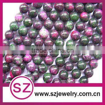 Hot sale colorful red green jade gemstone beads strands