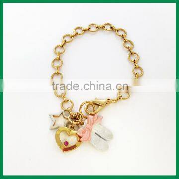 Feminine Ballet Zinc Alloy Chain Bracelet