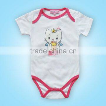 100% cotton short sleeve baby body baby clothing