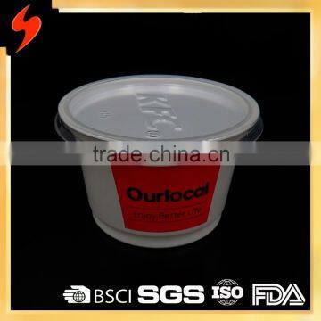 Plastic Container Manufacturer White PP 320ml Disposable Bowl