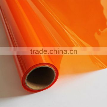 Decorative PET Salmon Transparent Color foil paper Similar to 3M Window Film