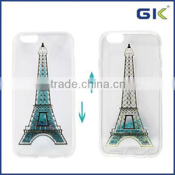 [GGIT] New Arrival Eiffel Tower Liquid Cover Mobile Phone Case for IPhone 6 Quality Choice