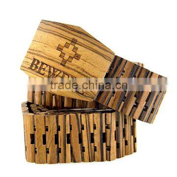 2015 new unique design fashion wood belt