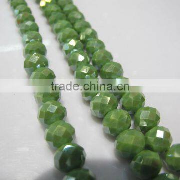 8mm Sales of color glass ab flat bead BZ003