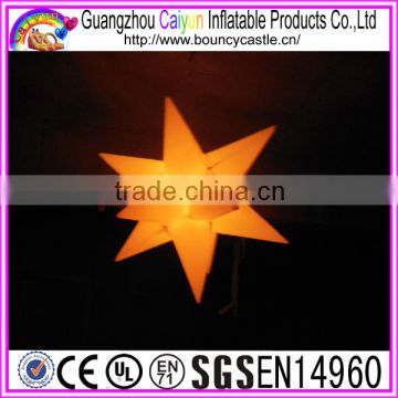 Fantastic design multicolor decoration inflatable led light star