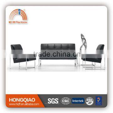 S-52 luxury stainless steel fram high quality office sofa