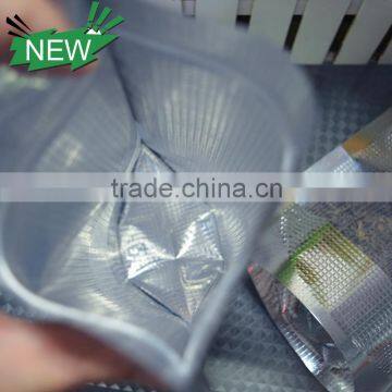 China Factory High Quality Embossed Aluminum Foil Vacuum Seal Bag With Zipper And Clear Window photo-3