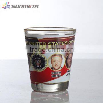 Sublimation Gold Rim Wine Glass Drinking Glass Made in China At Low Price Wholesale